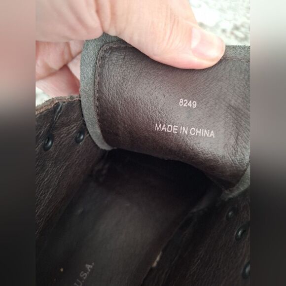 John Varvatos Gray Shuede boots shoes size 13 - Picture 9 of 12